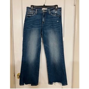 Flying Monkey wide leg cropped jeans